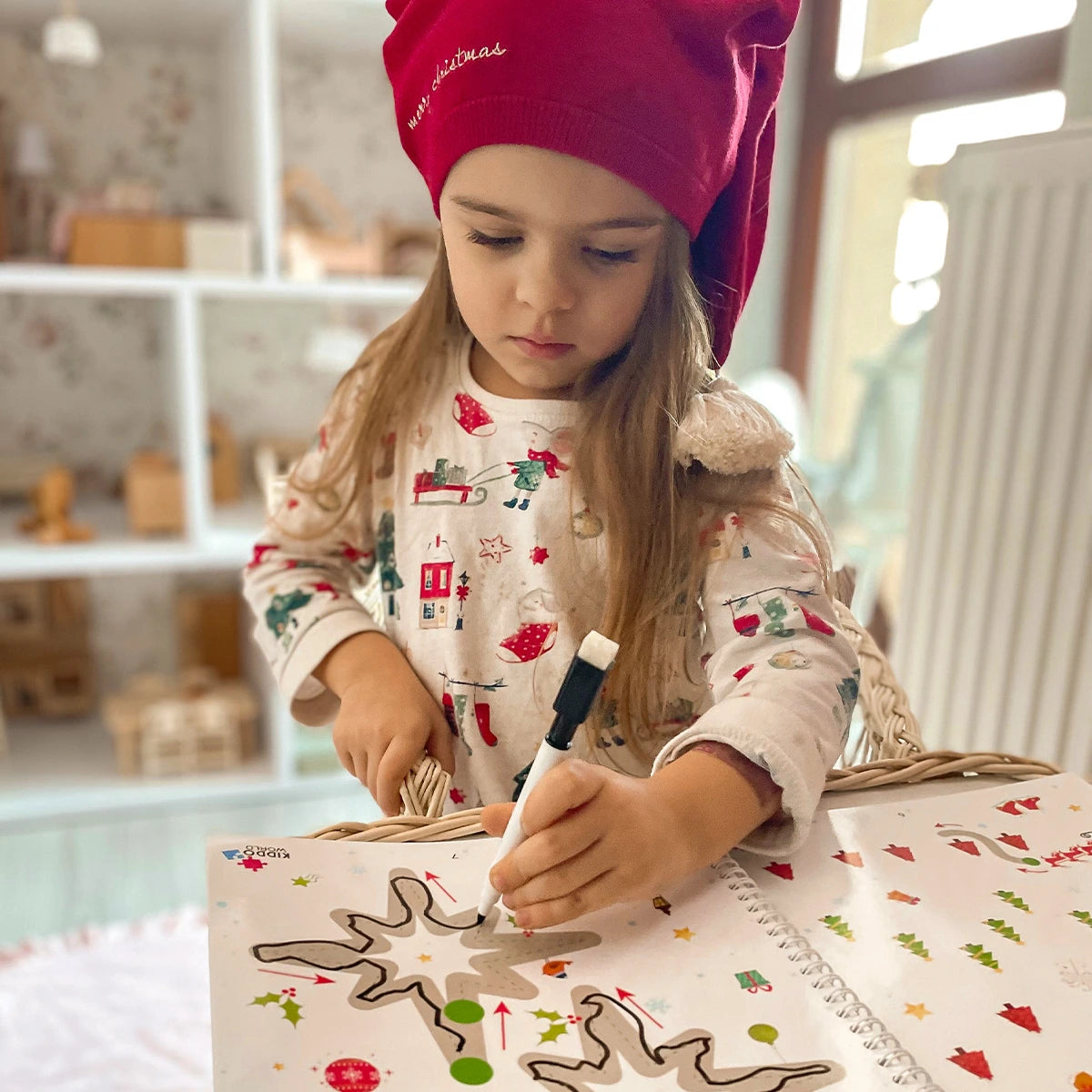 Montessori pracovný zošit s vianočnou tematikou