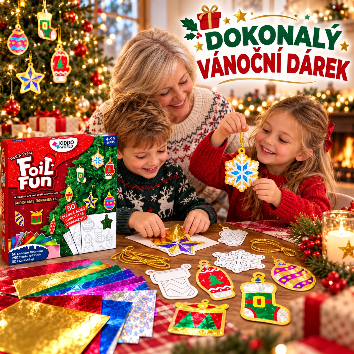 Foil Fun – trblietavé vianočné ozdoby, obrázok 4
