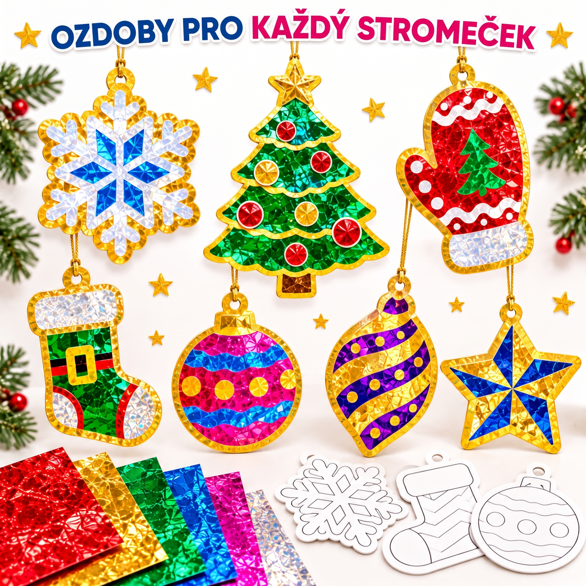 Foil Fun – trblietavé vianočné ozdoby, obrázok 7