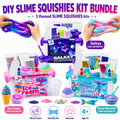 57-dielna MEGA sada SLIME SQUISHIES | Galaxia, Morská víla a Zmrzlina (4+ roky)
