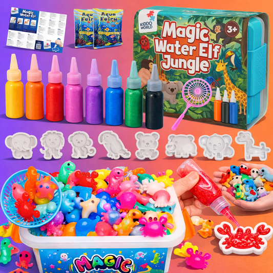 Čarovné vodné škriatky, Zvieratká v džungli, 8 farieb + 8 formičiek