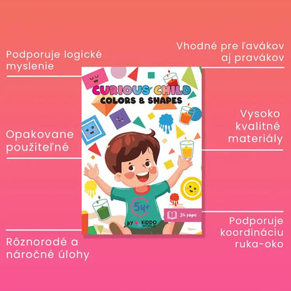 Curious Child: Montessori zošit farieb a tvarov (5+ rokov)