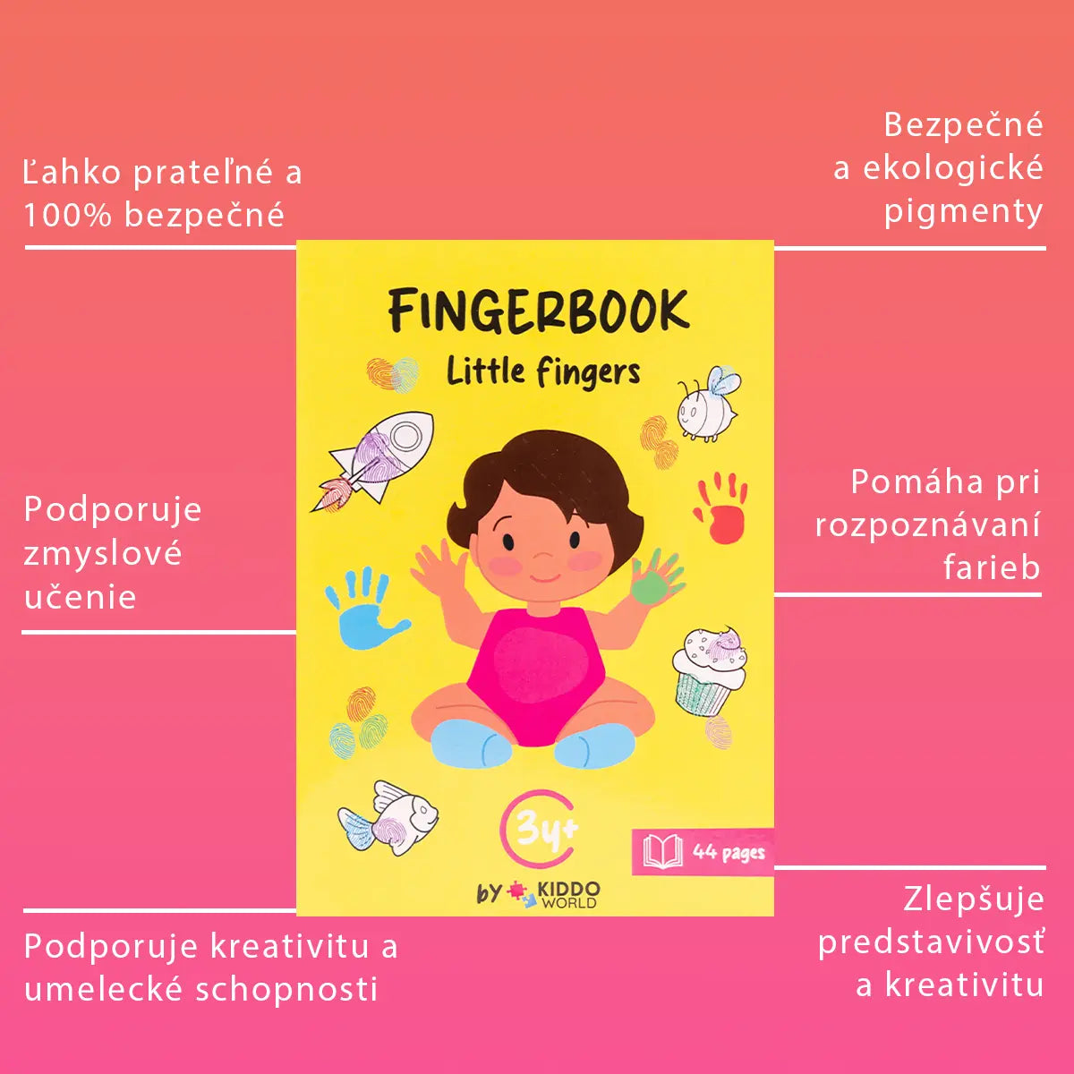 Omaľovánka s odtlačkami prstov Little Fingers (3+ roky)