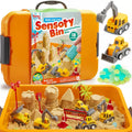 Senzorický box: Stavenisko – Svietiace kamene, magnetický piesok a stavebné vozidlá (od 3 rokov)