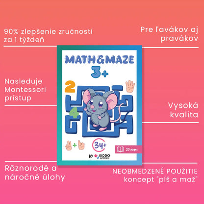 Pracovný zošit Maze (3+ rokov)