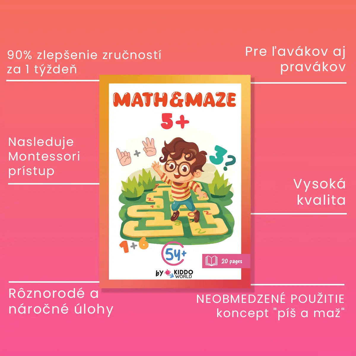 Pracovný zošit Maze (5+ rokov)