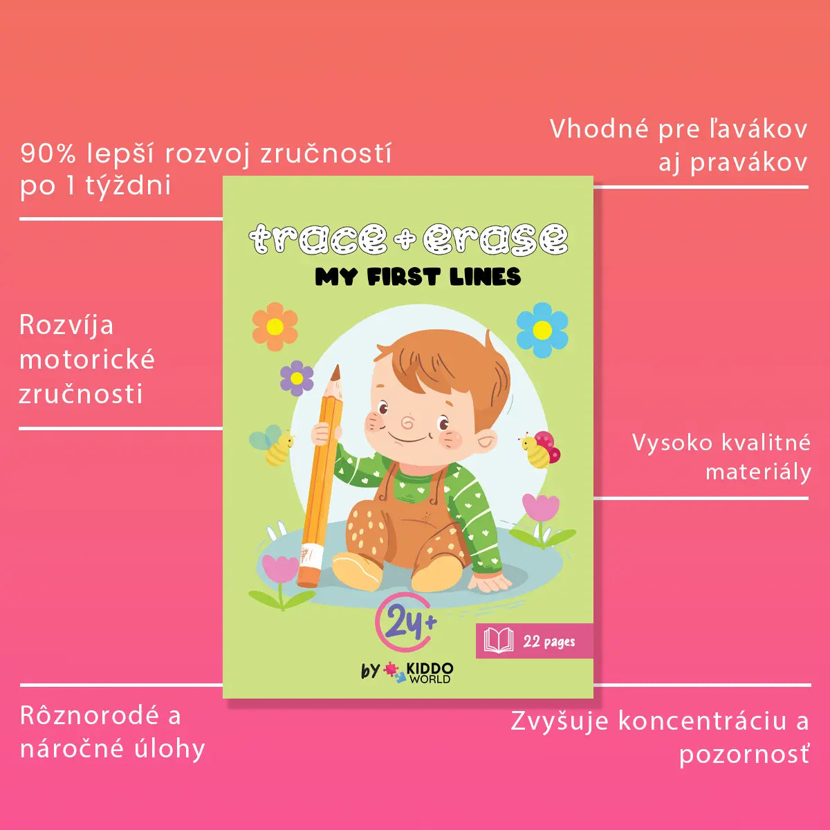 PÍŠ & ZMAŽ: My First Lines (2+ roky)