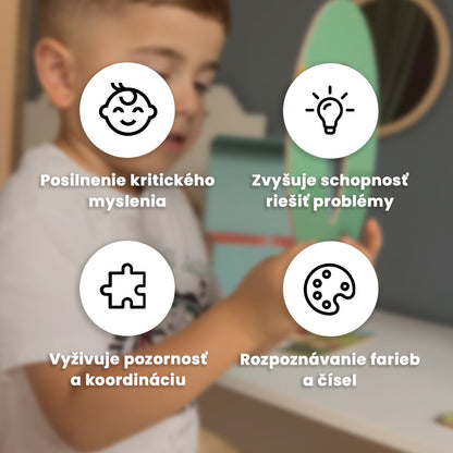 Montessori skladačka - Číslice