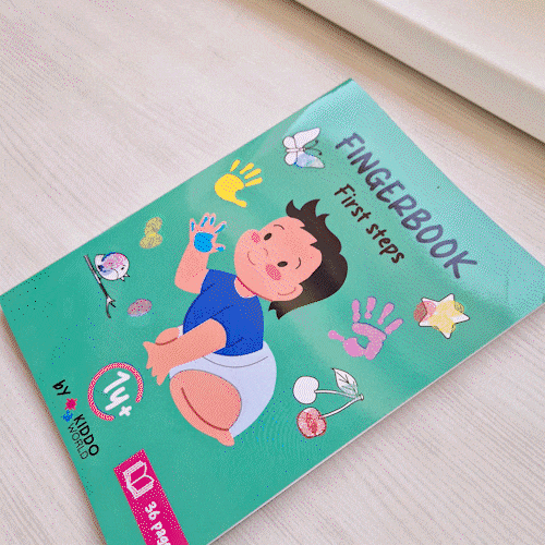 Omaľovánka s odtlačkami prstov "First Steps" (1+ rok)