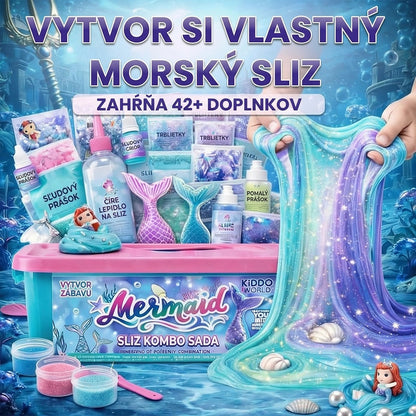 Ocean Mermaid Slime Kit: Veľká sada na výrobu slizu s morskou tematikou
