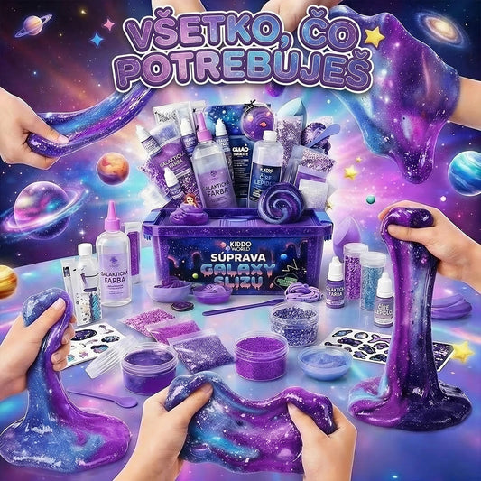 Galaxy Slime Kit | Senzorická STEM hra | pre deti 4+