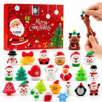 Vianočný Squishy adventný kalendár – 24 tajomných Squishy hračiek (3+ roky)