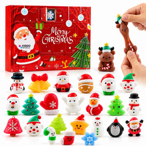 Vianočný Squishy adventný kalendár – 24 tajomných Squishy hračiek (3+ roky)