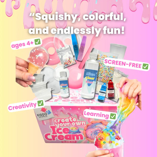 19-dielna kreatívna SLIME sada | Zmrzlinová zábava