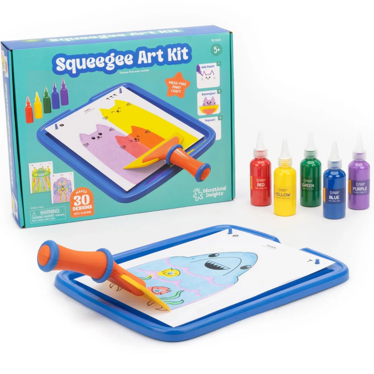 Squeegee Art – dúhové maľovanie stierkou bez štetcov a neporiadku! (5+ rokov)