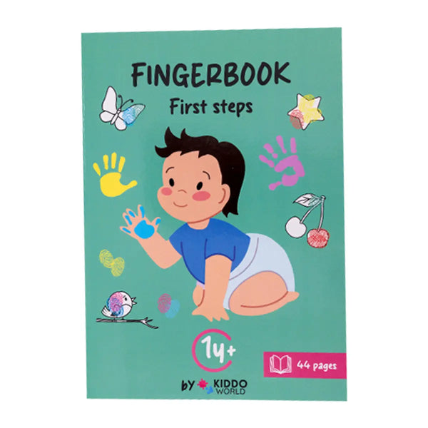 Omaľovánka s odtlačkami prstov "First Steps" (1+ rok)