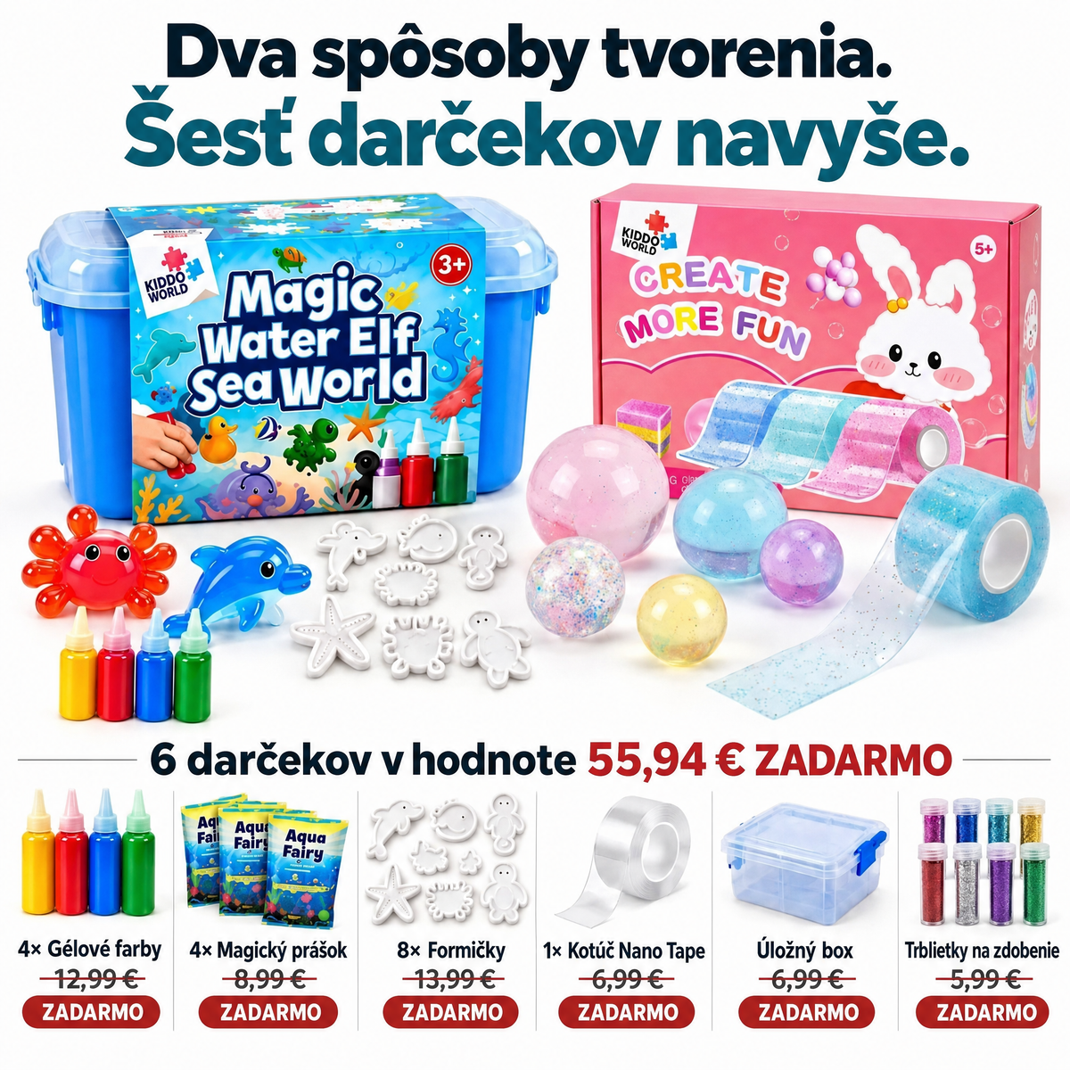 Veľký senzorický balík | 2 sady + 6 darčekov ZADARMO