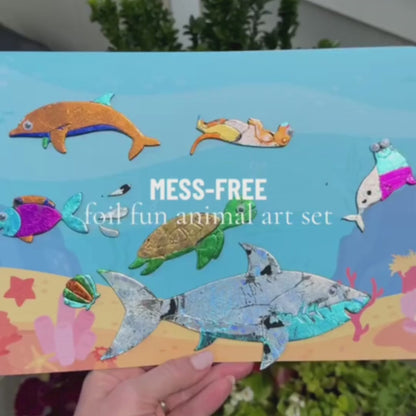 Foil Fun | Vytvor zvieratká s trblietavými fóliami bez neporiadku | pre deti 3+